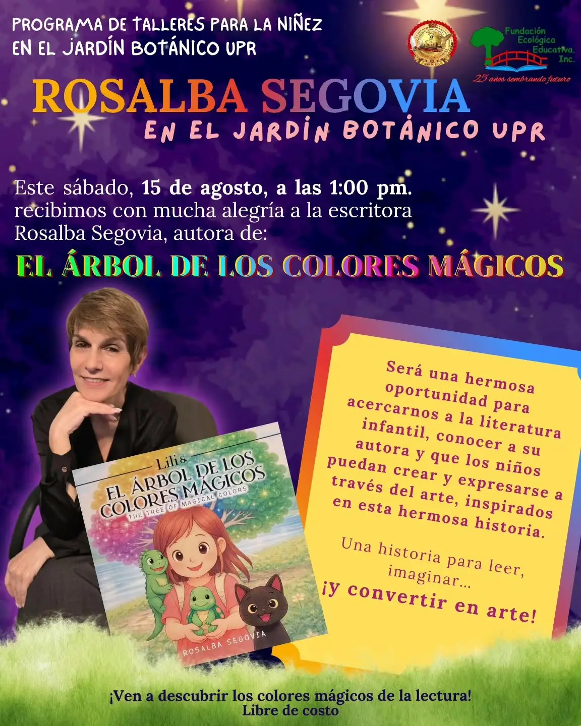 Lectura y Arte - Fundación Ecológica Educativa: Jardín UPR