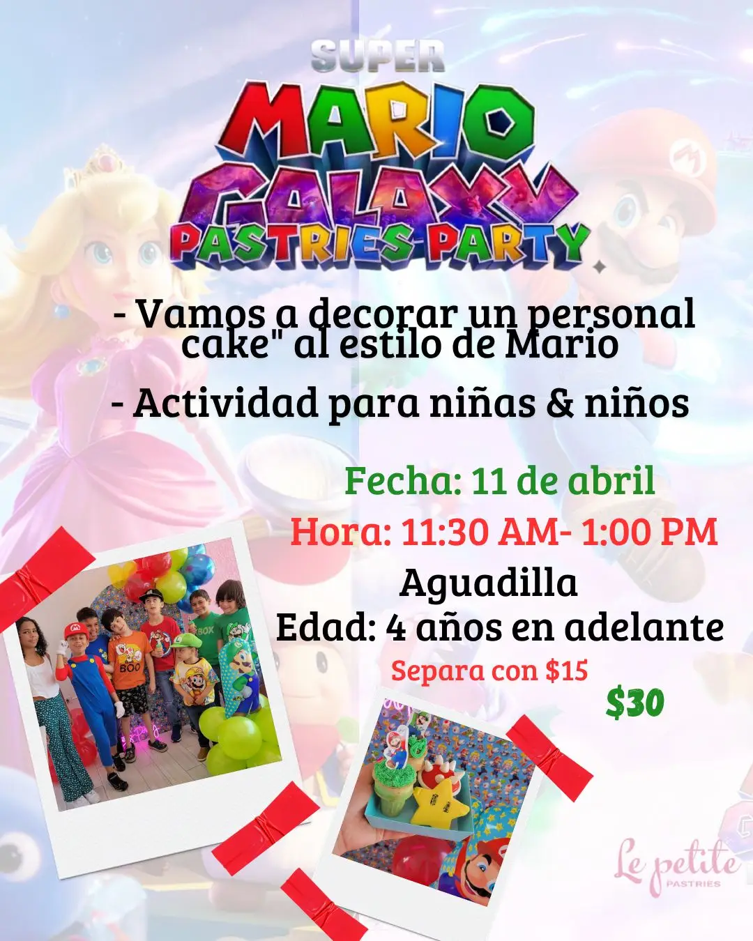 Mario Galaxy Pastries Party - Le petite pastries