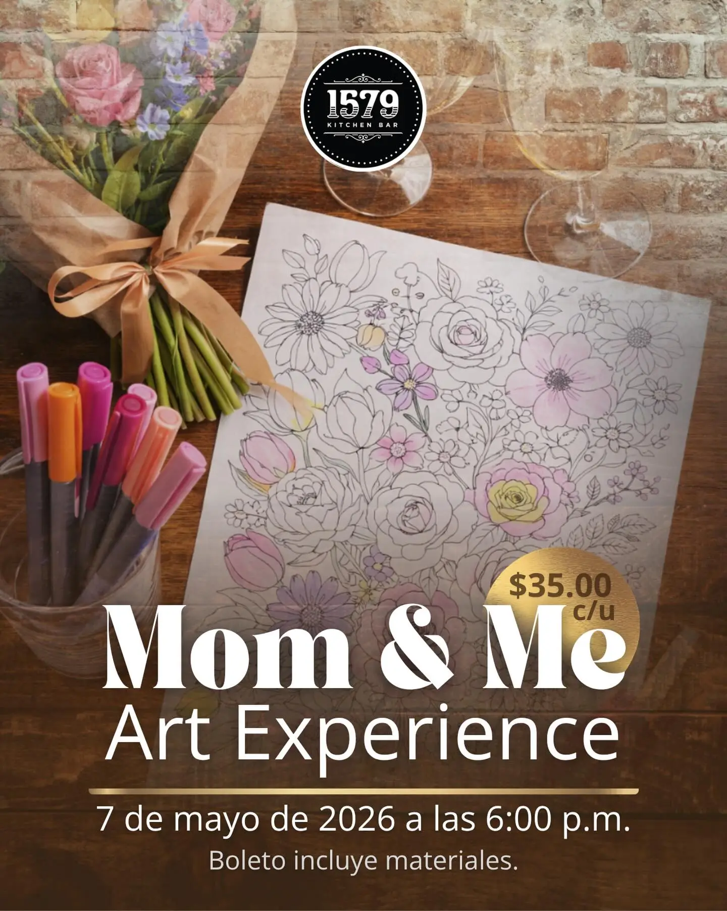 Mom & Me Art Experience - 1579 Kitchen Bar