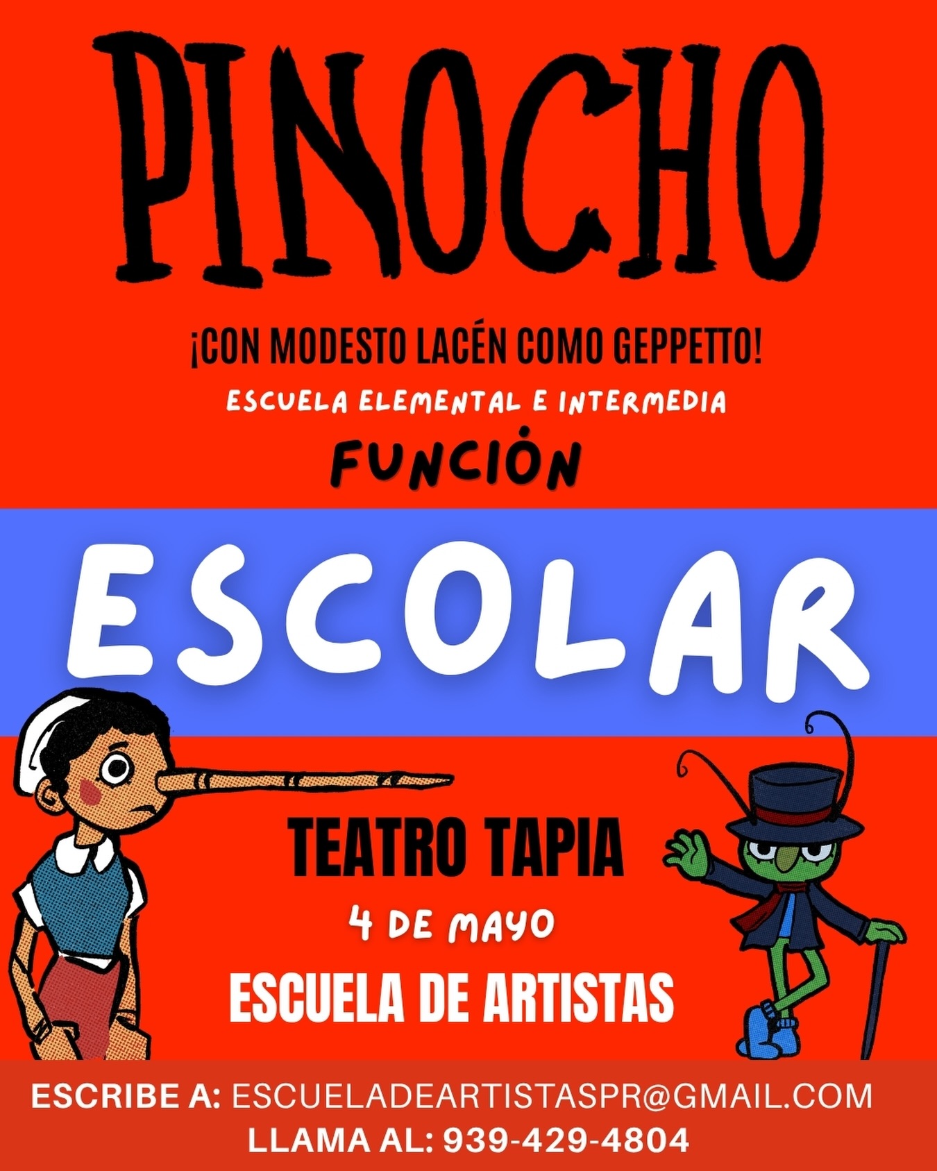 "Pinocho": Función Escolar - Escuela de Artistas