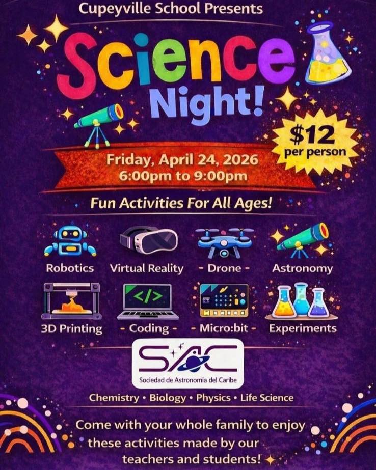 Science Night - Cupeyville School y la Sociedad de Astronomía del Caribe