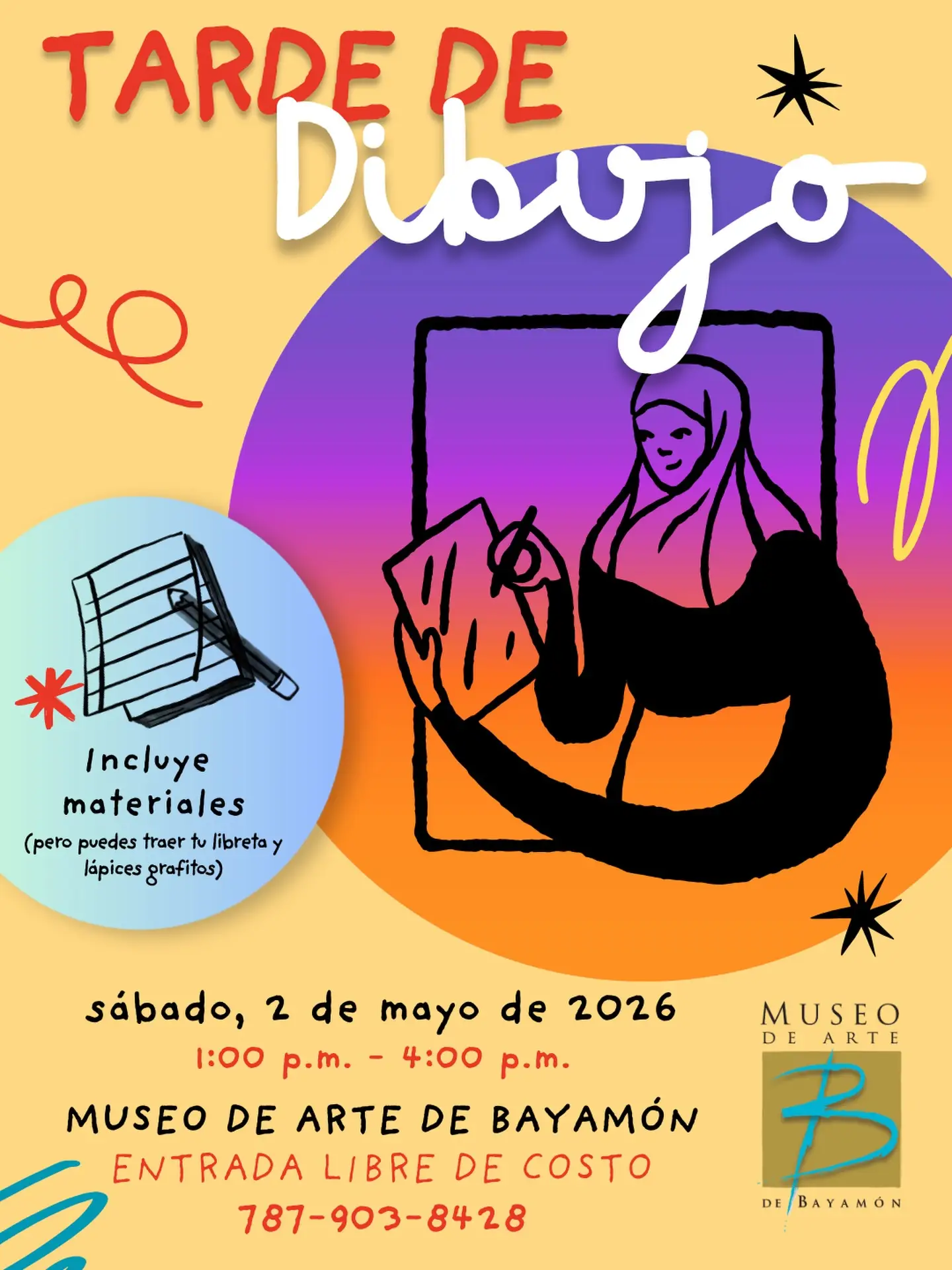 Tarde de Dibujo- Museo de Arte de Bayamón