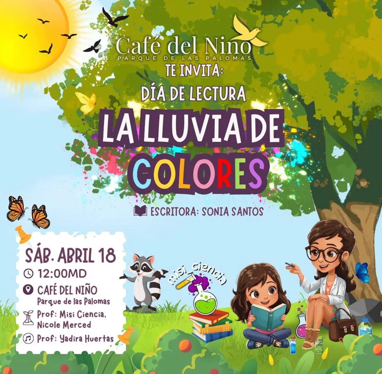 Lectura del Cuento: "Lluvia de Colores" - Café del Niño