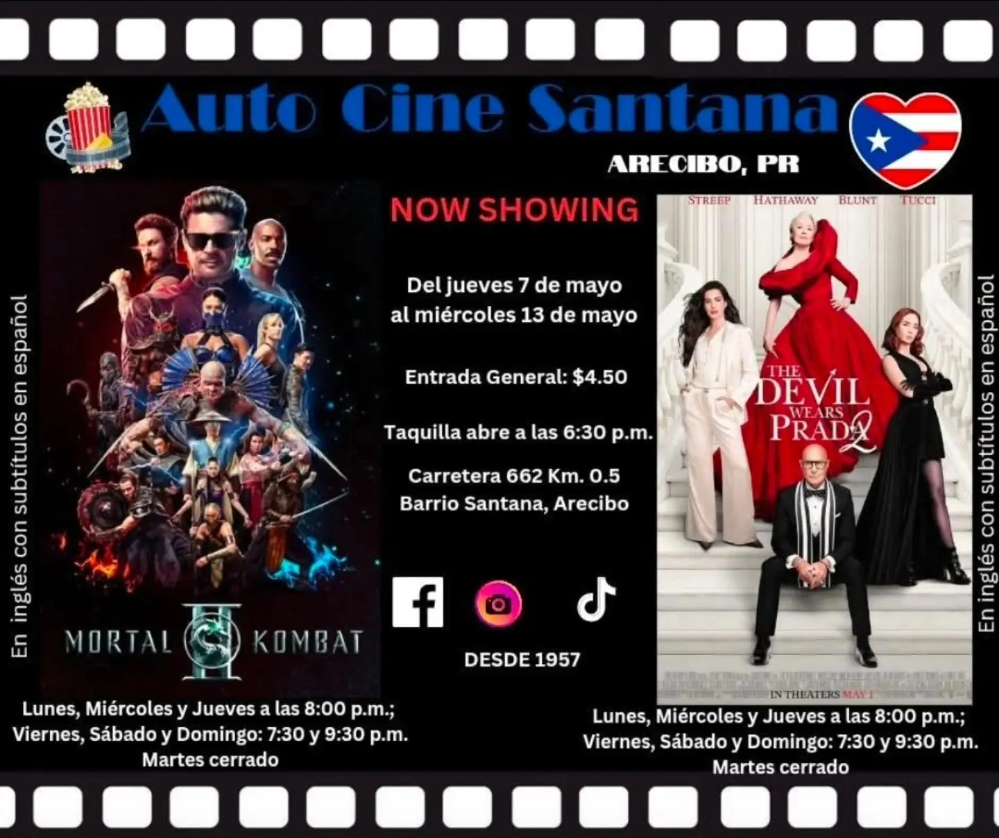 Auto Cine Santana: "Mortal Kombat II" y "The Devil Wears Prada 2"