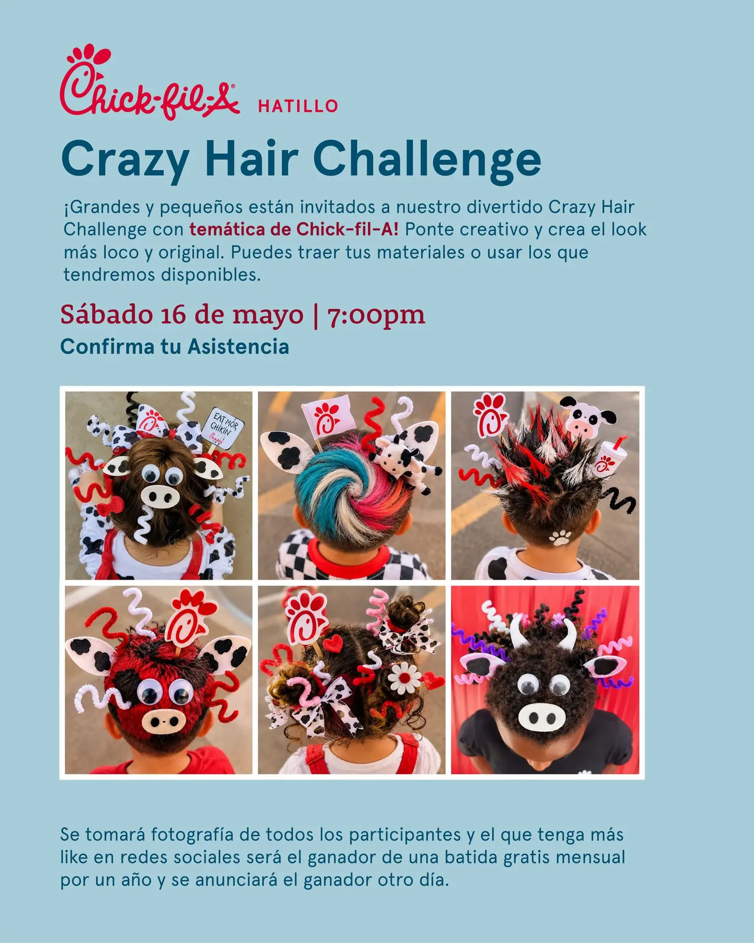 Crazy Hair Challenge - Chick-fil-A (Hatillo)