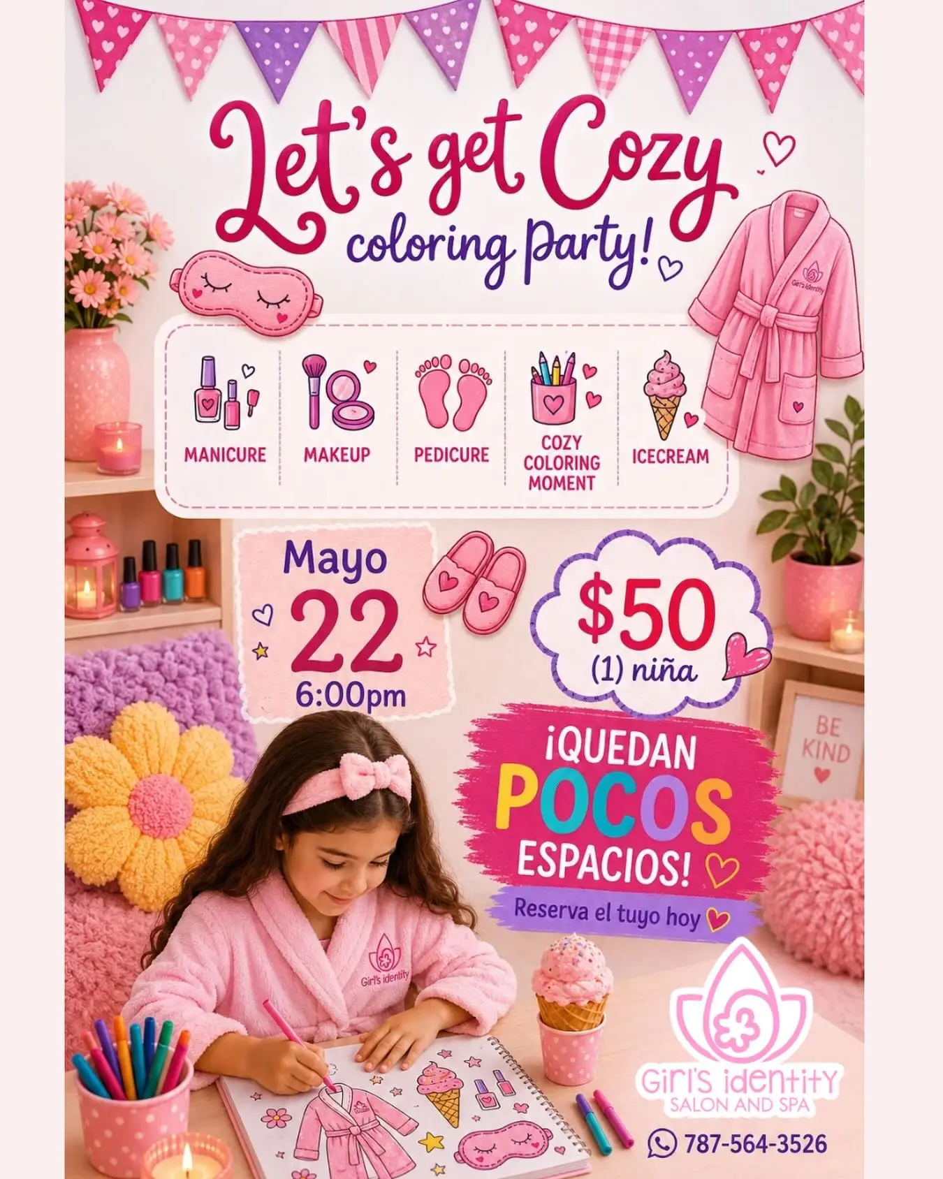 Let's get Cozy - Girls Identity Salon & Spa