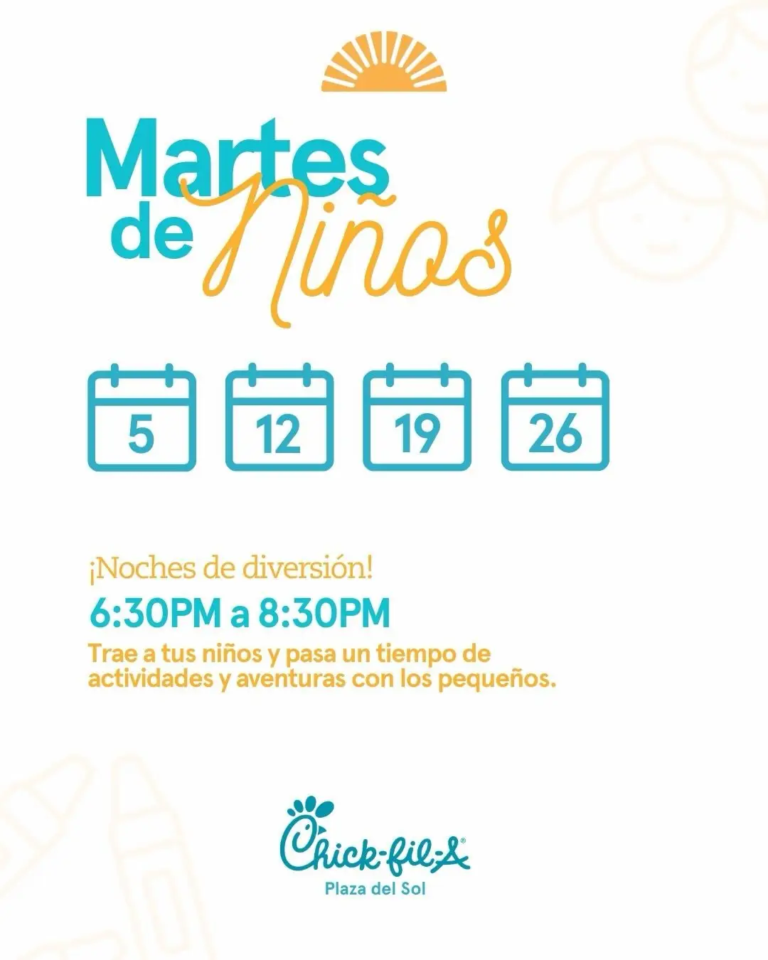 Martes de Niños - Chick-fil-A Plaza del Sol