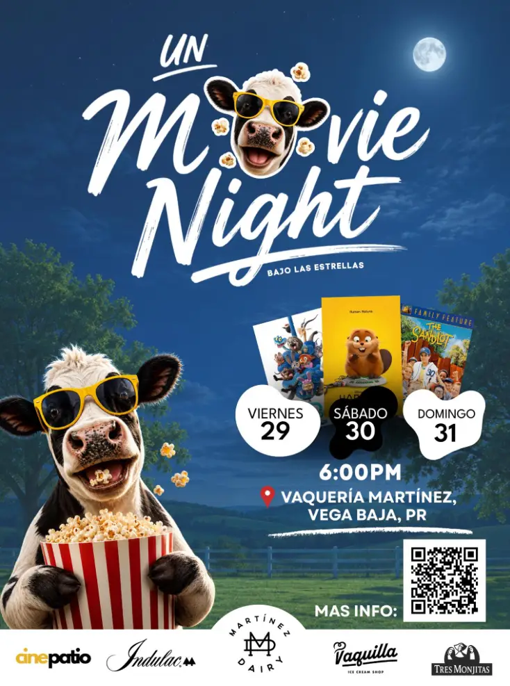 Movie Night bajo las estrellas - Martínez Dairy