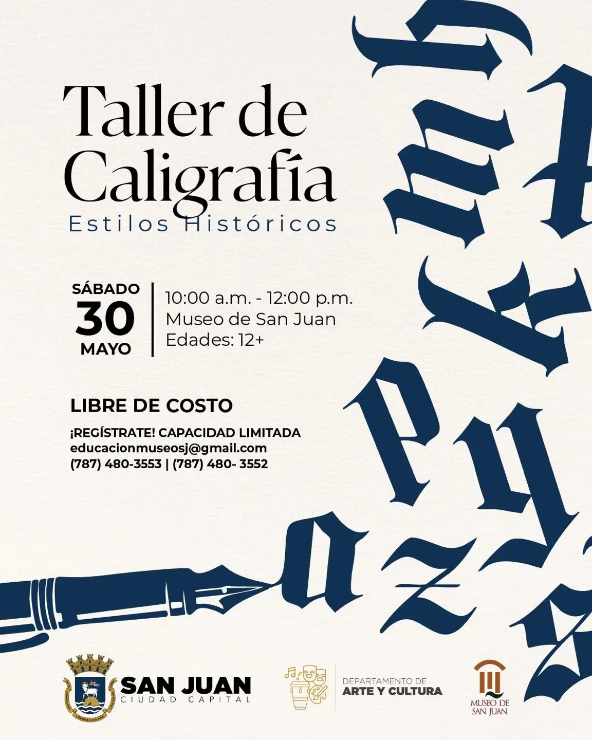 Taller de Caligrafía - Museo de San Juan