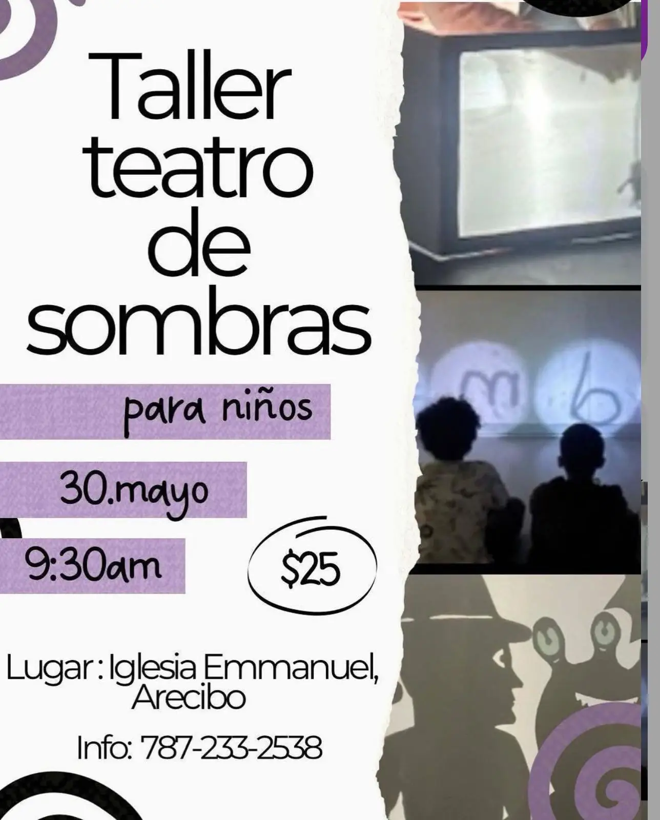Taller de Sombras para niños