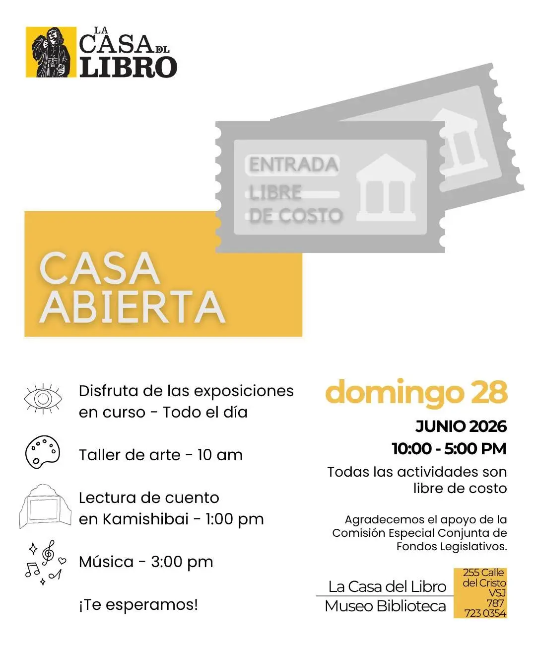 Casa Abierta - Museo Biblioteca La Casa del Libro