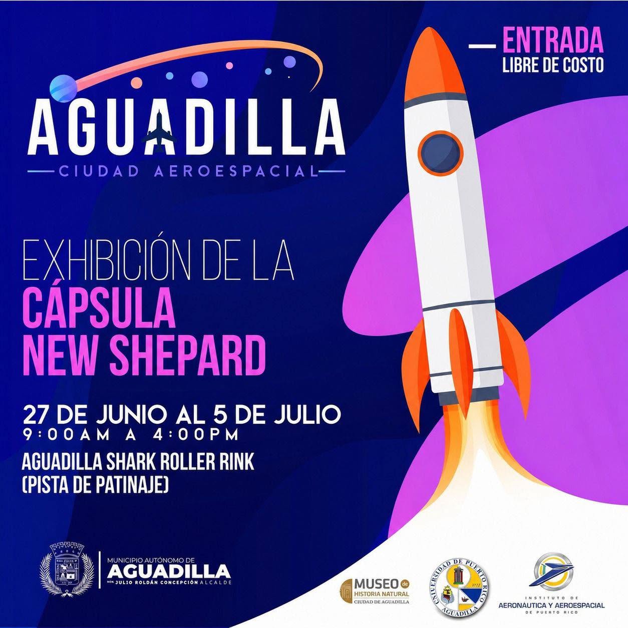 Exhibición de la Cápsula New Shepard - Museo de Historia Natural de Puerto Rico