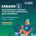 Horas Contacto Verde / Sevivio Comunitario - Fundación Ecológica Educativa: Jardín UPR