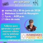 Cinematografía móvil en verano - Biblioteca Juvenil de Mayagüez
