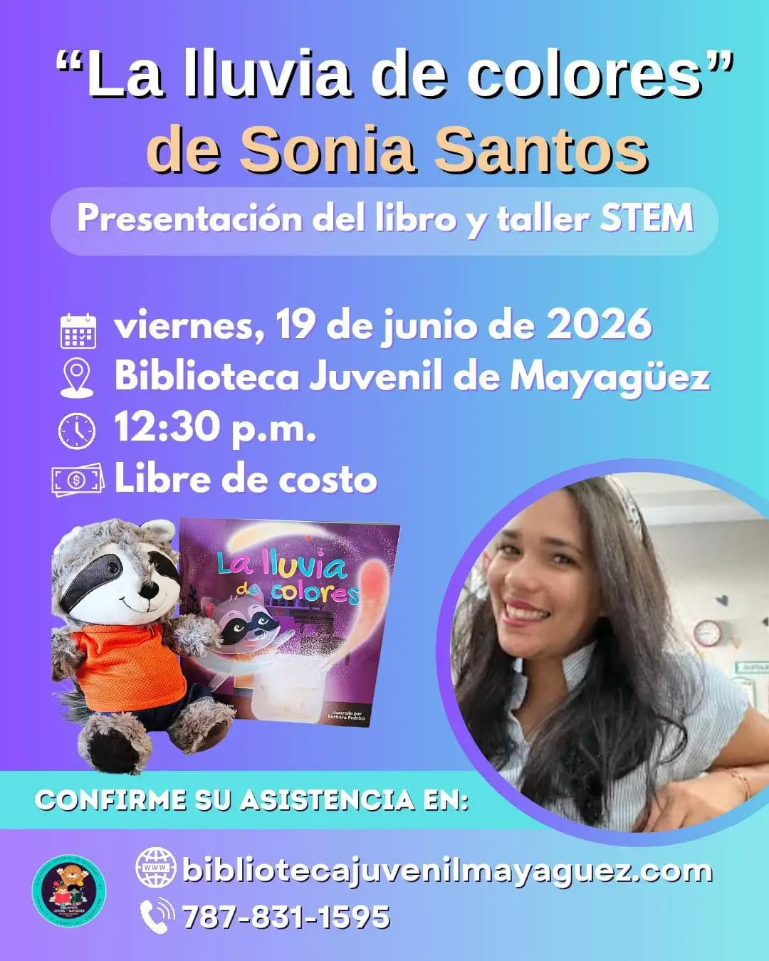 Presentación del libro “La lluvia de colores”  - Biblioteca Juvenil de Mayagüez