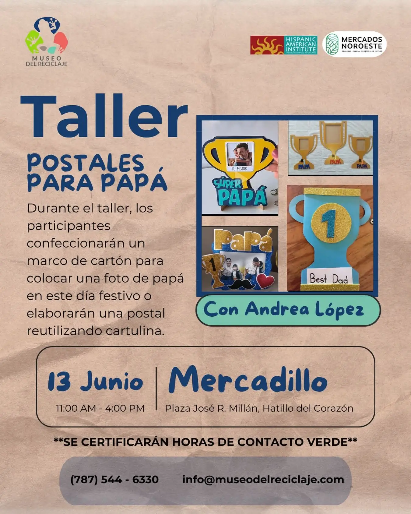 Taller Postales para Papá - Museo del Reciclaje