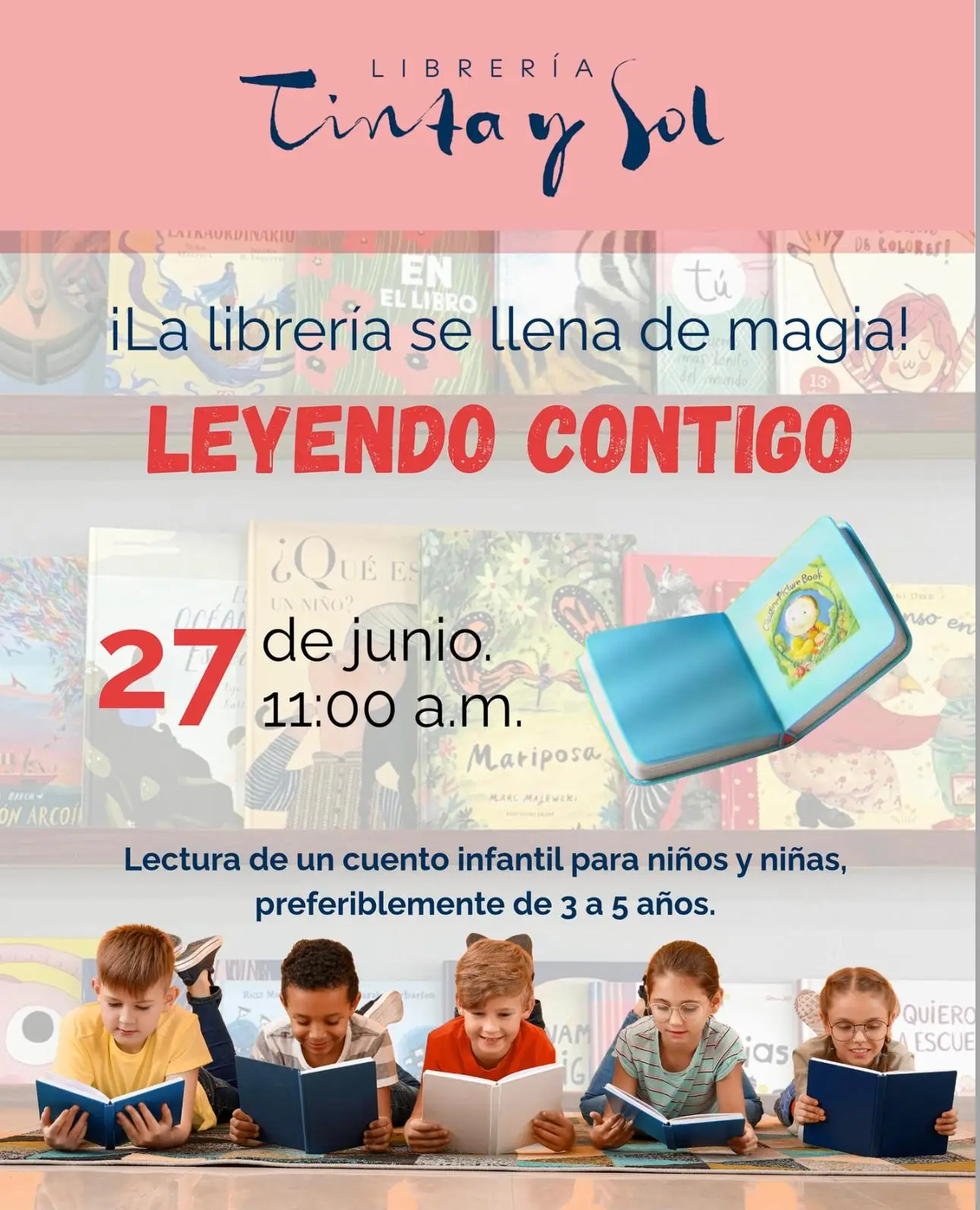 Leyendo Contigo - Librería Tinta y Sol