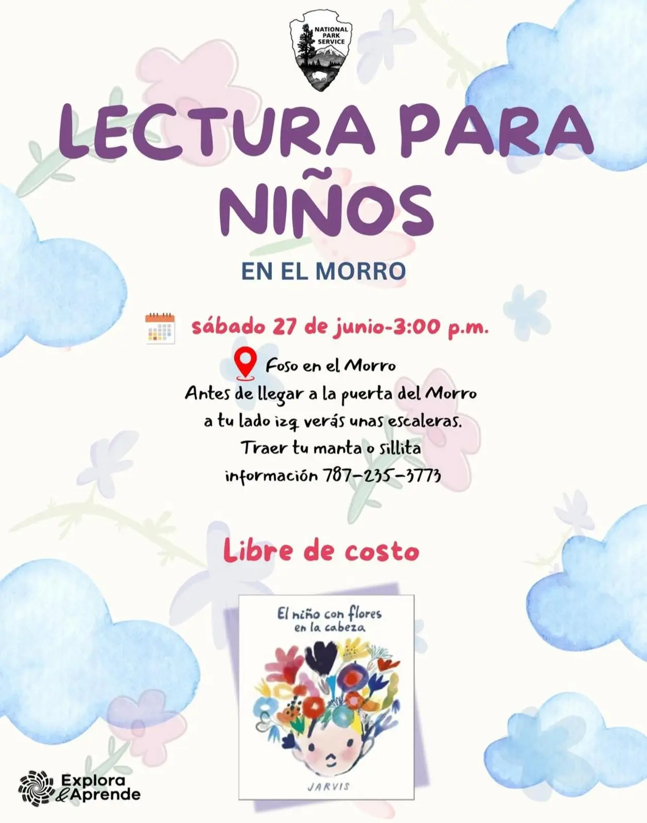 Lectura para niños en el Morro