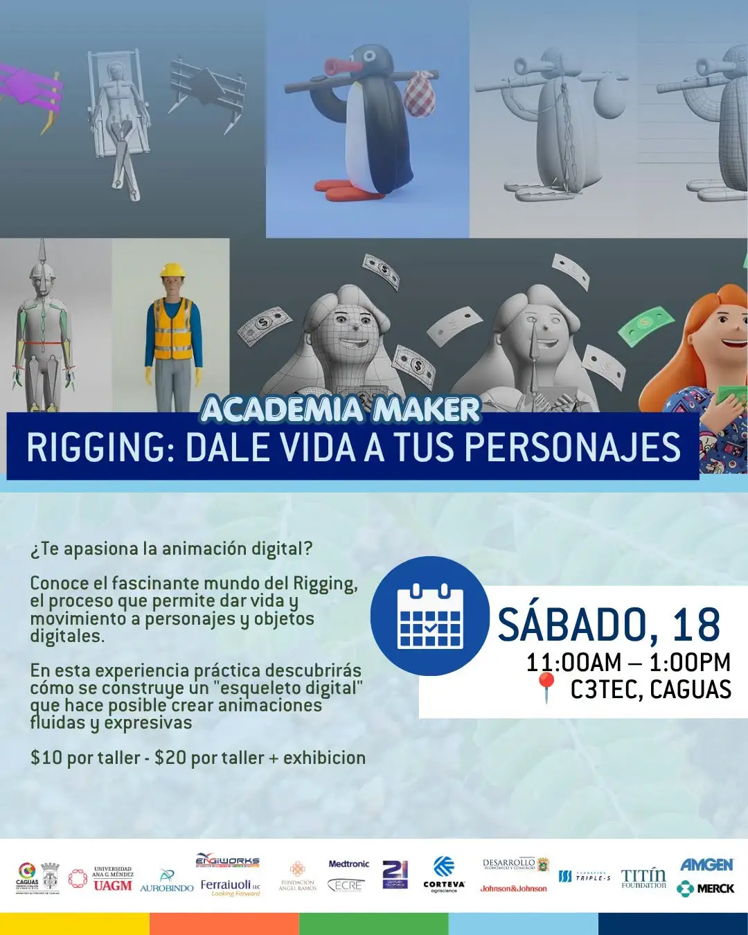 Academia Maker: Rigging: Dale vida a tus personajes - C3Tec