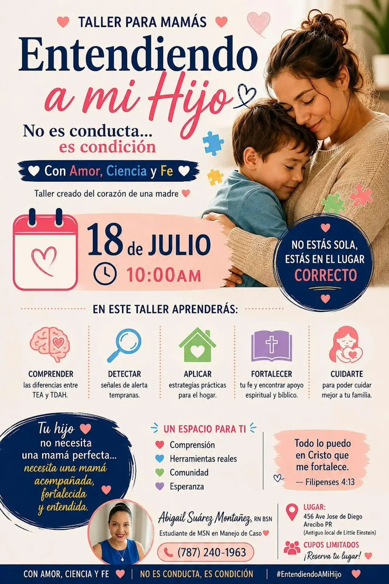 Taller para mamá: Entendiendo a mi hijo