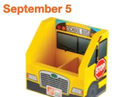 "School Bus Organizer" - Home Depot