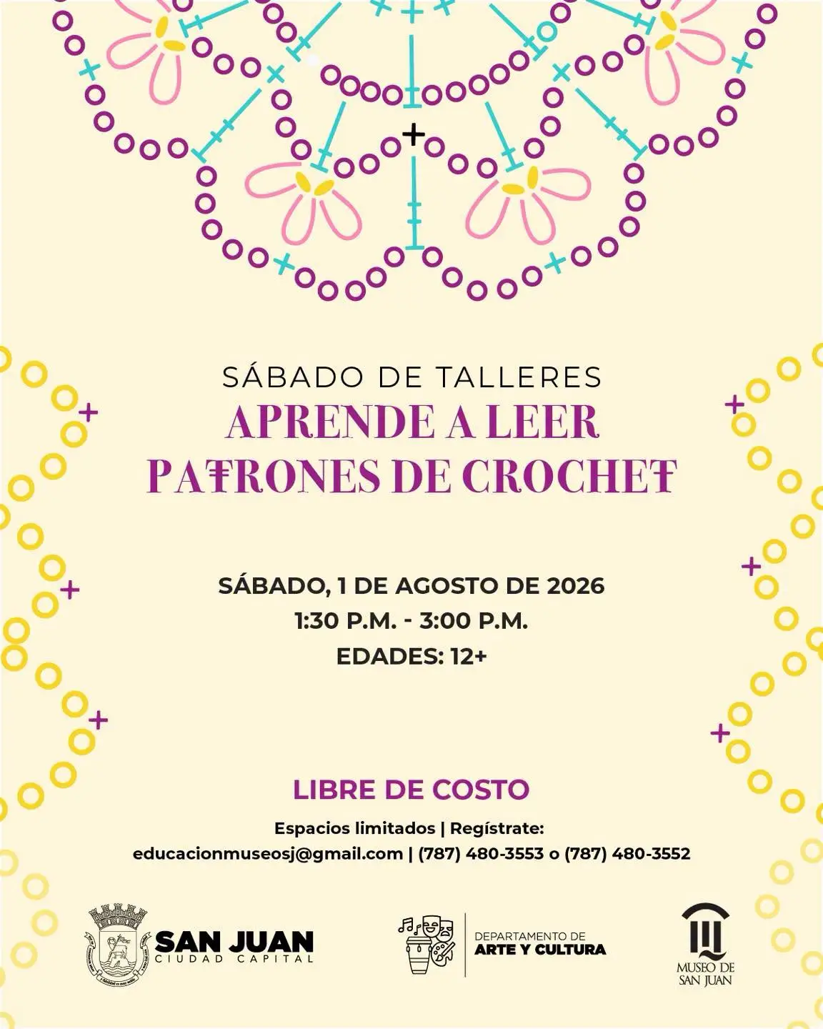 Aprende a Leer Patrones de Crochet - Museo de San Juan