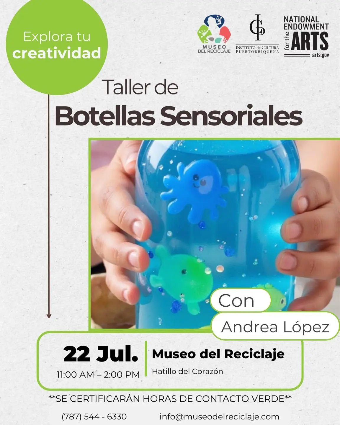 Taller: Botellas Sensoriales  - Museo del Reciclaje