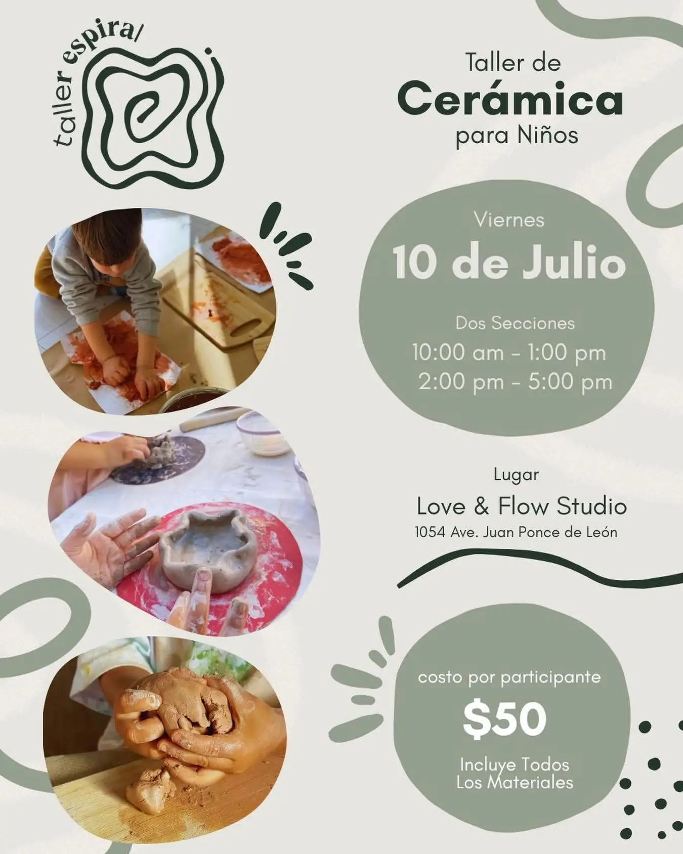 Taller de Cerámica para Niños - Taller Espiral