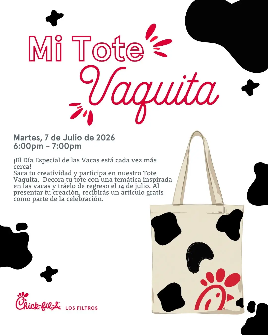 Mi "Tote" Vaquita - Chick-fil-A (Los Filtros)