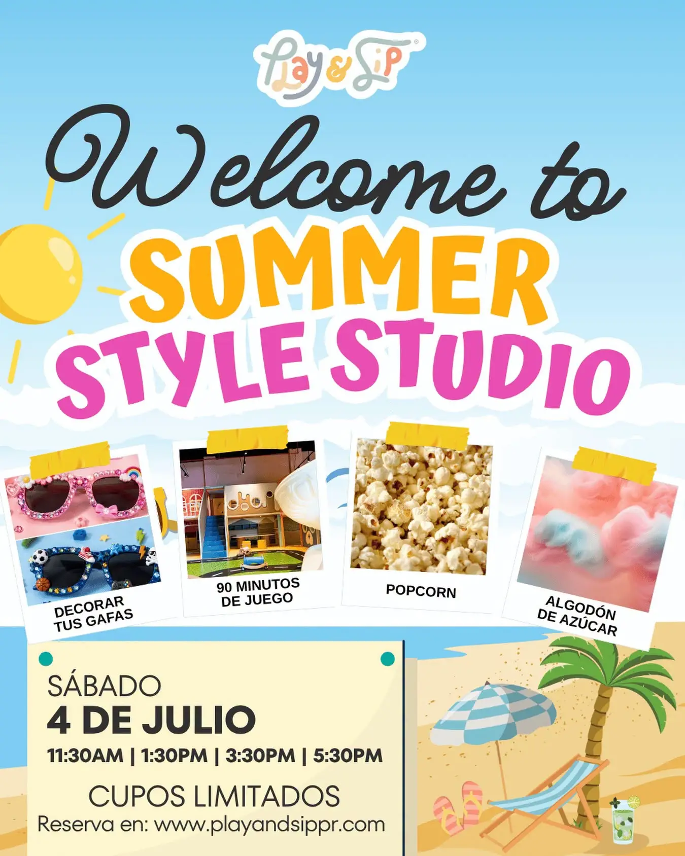 Summer style Studio - Play & Sip