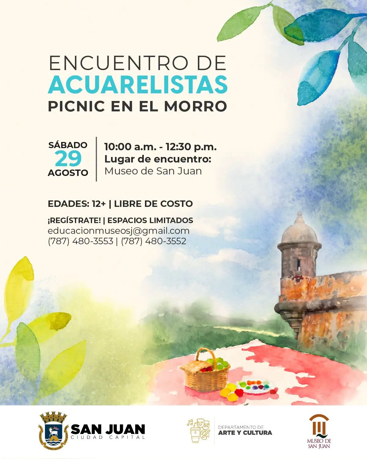 Encuentro de Acuarelistas: Picnic en el Morro - Museo de San Juan
