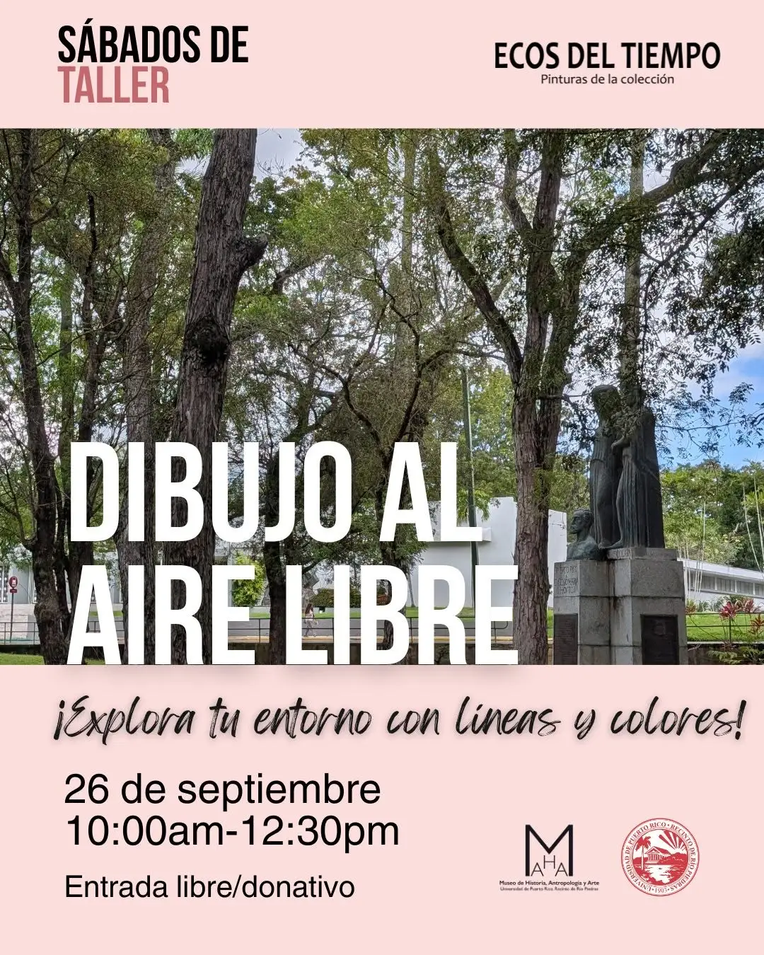 Sábado de Taller: Dibujo al Aire Libre - Museo de Historia, Antropología y Arte