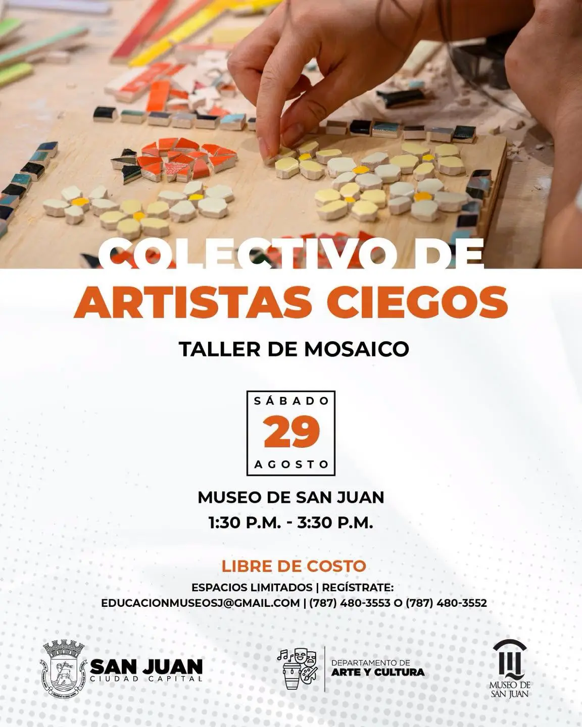 Colectivo de Artistas Ciegos: Taller de Mosaico - Museo de San Juan