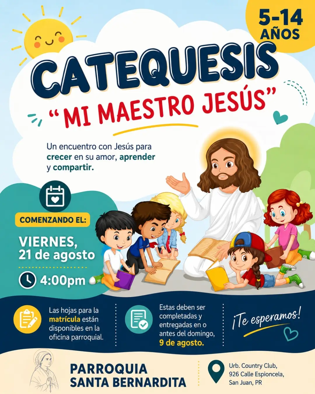 Catequesis: “Mi Maestro Jesús” - Parroquia Santa Bernardita