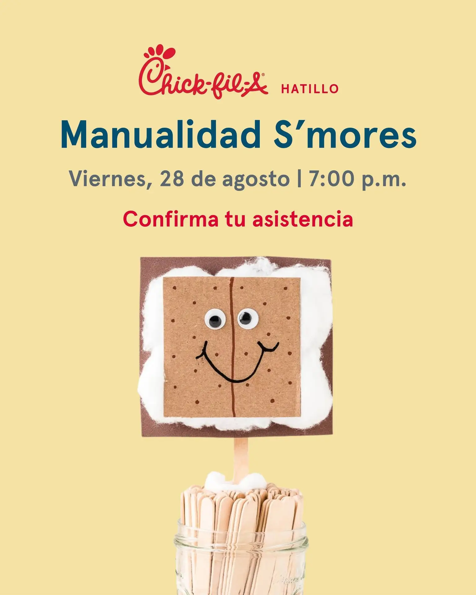 Manualidad S'mores - Chick-fil-A (Hatillo)