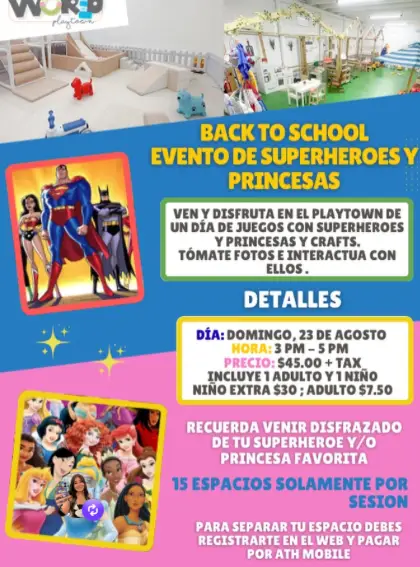 Evento de Superhéroes y Princesas - Little World Play