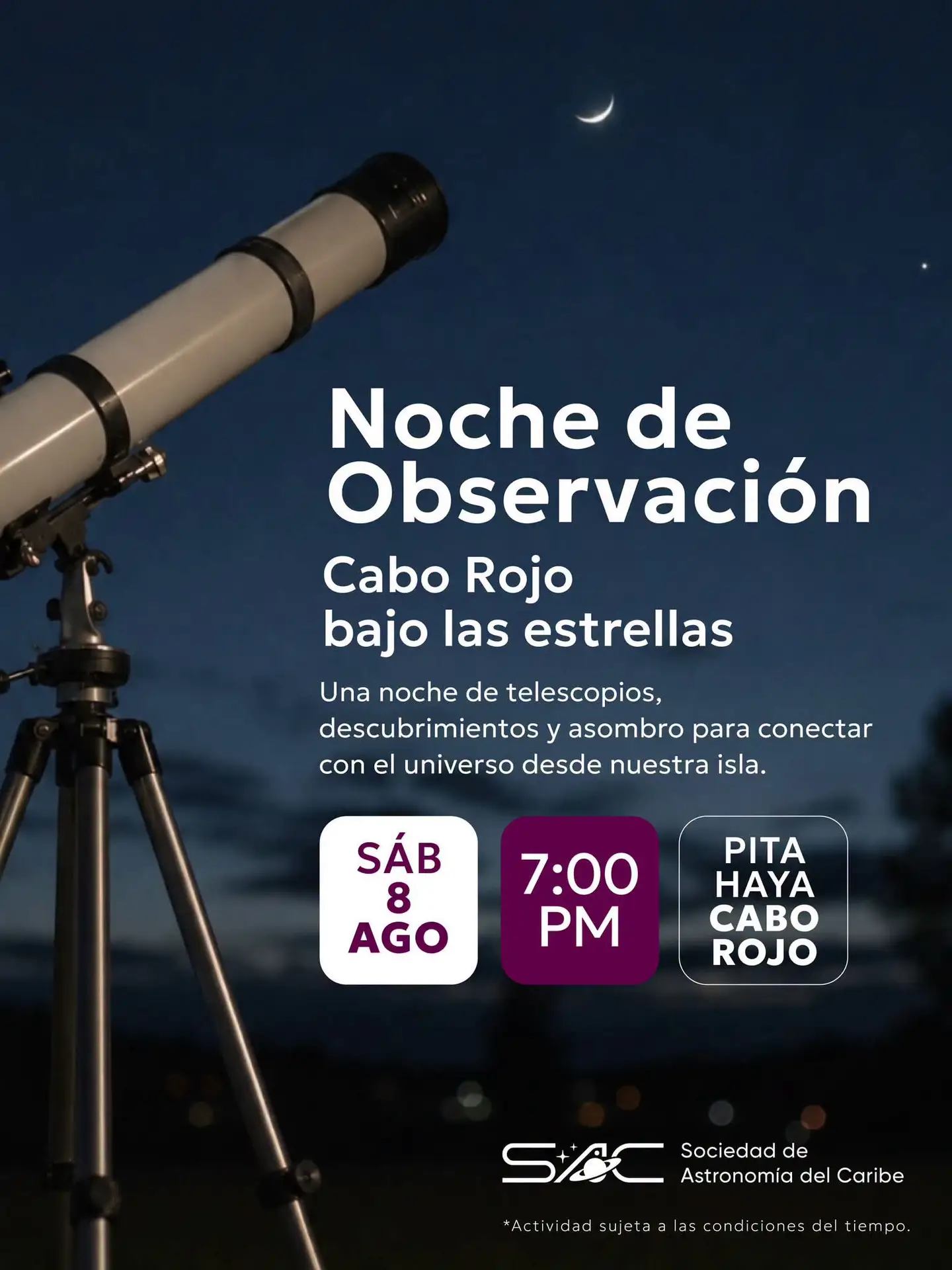 Noche de Observación - Sociedad de Astronomía del Caribe