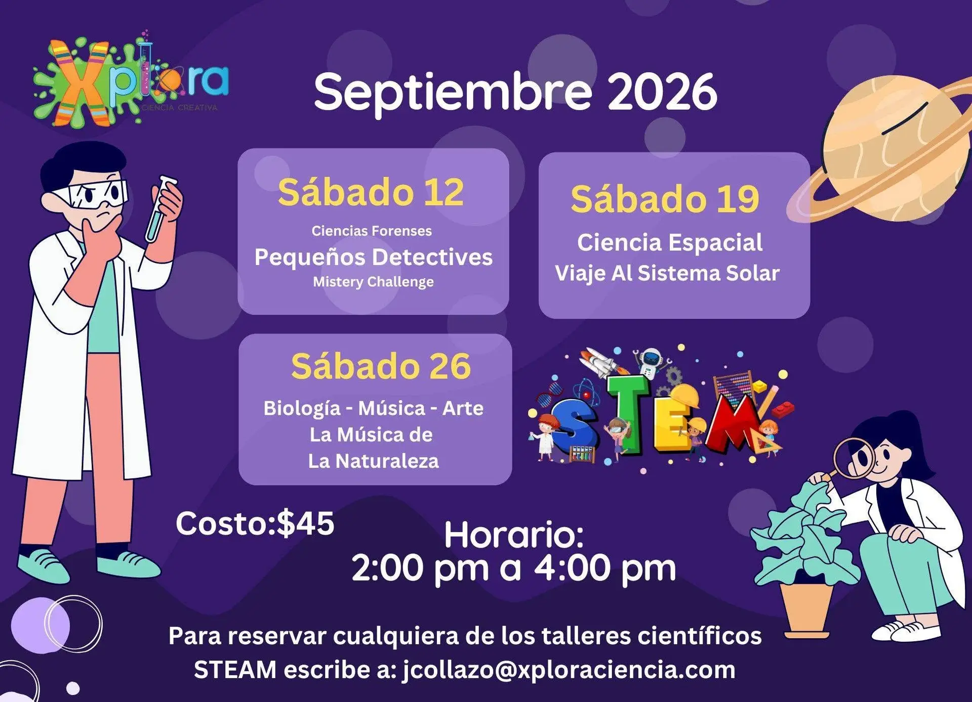Taller: Viaje al Sistema Solar - Xplora Ciencia Creativa