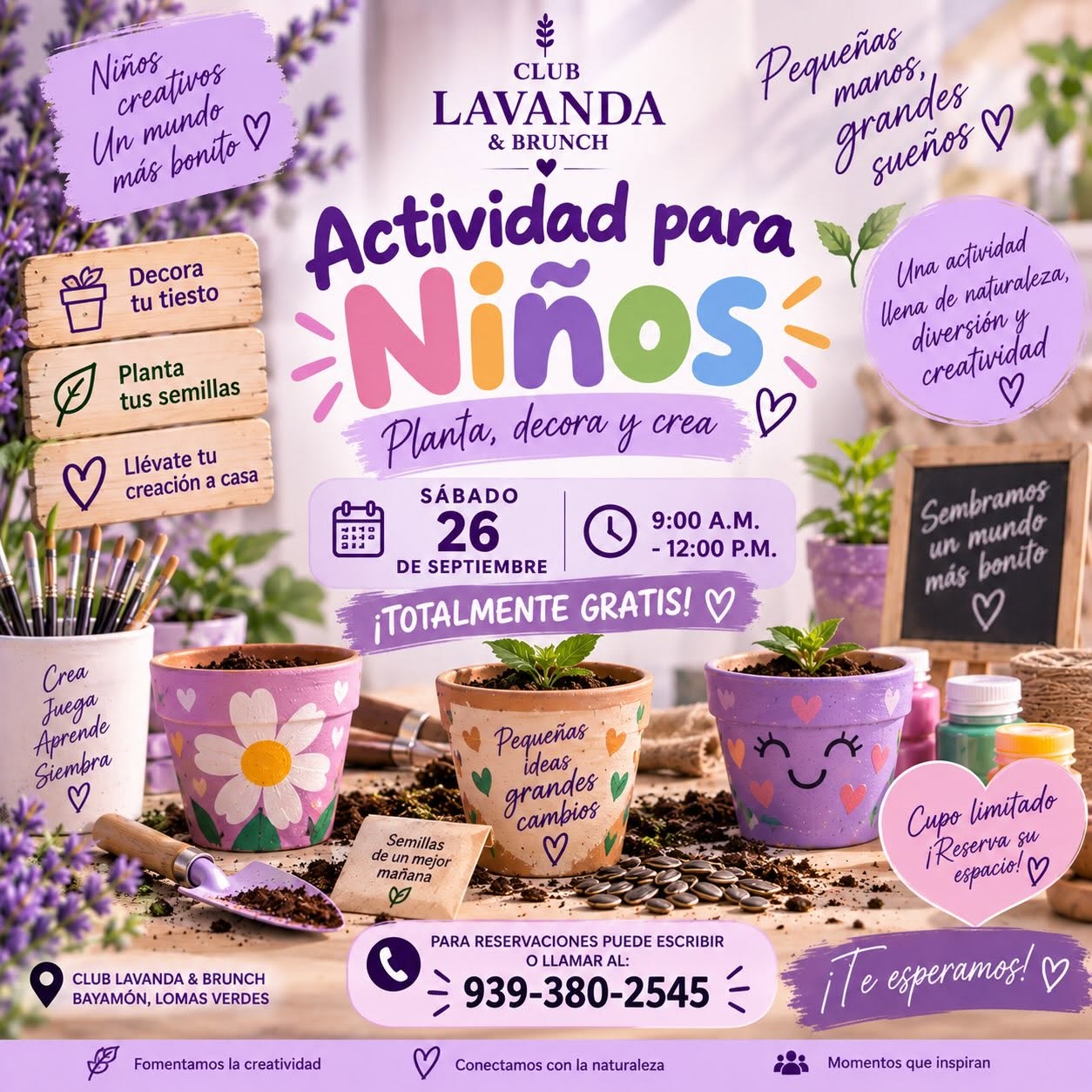 Actividad para Niños - Club Lavanda y Brunch