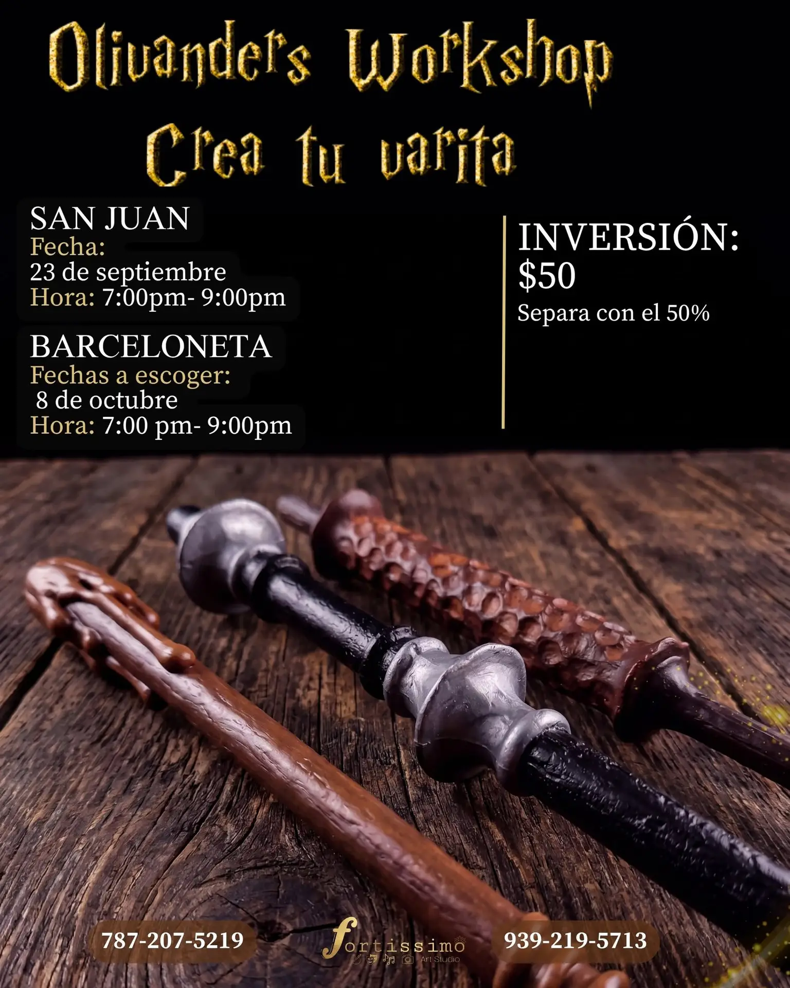 Oliviandel's Workshop: Crea tu varita - Fortissimo Art Studio