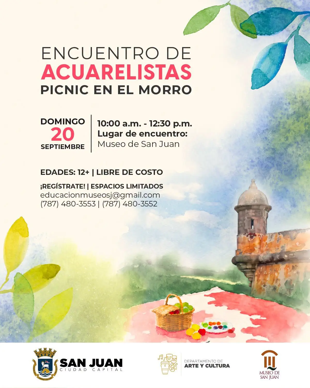 Encuentro de Acuarelistas: Picnic en el Morro - Museo de San Juan