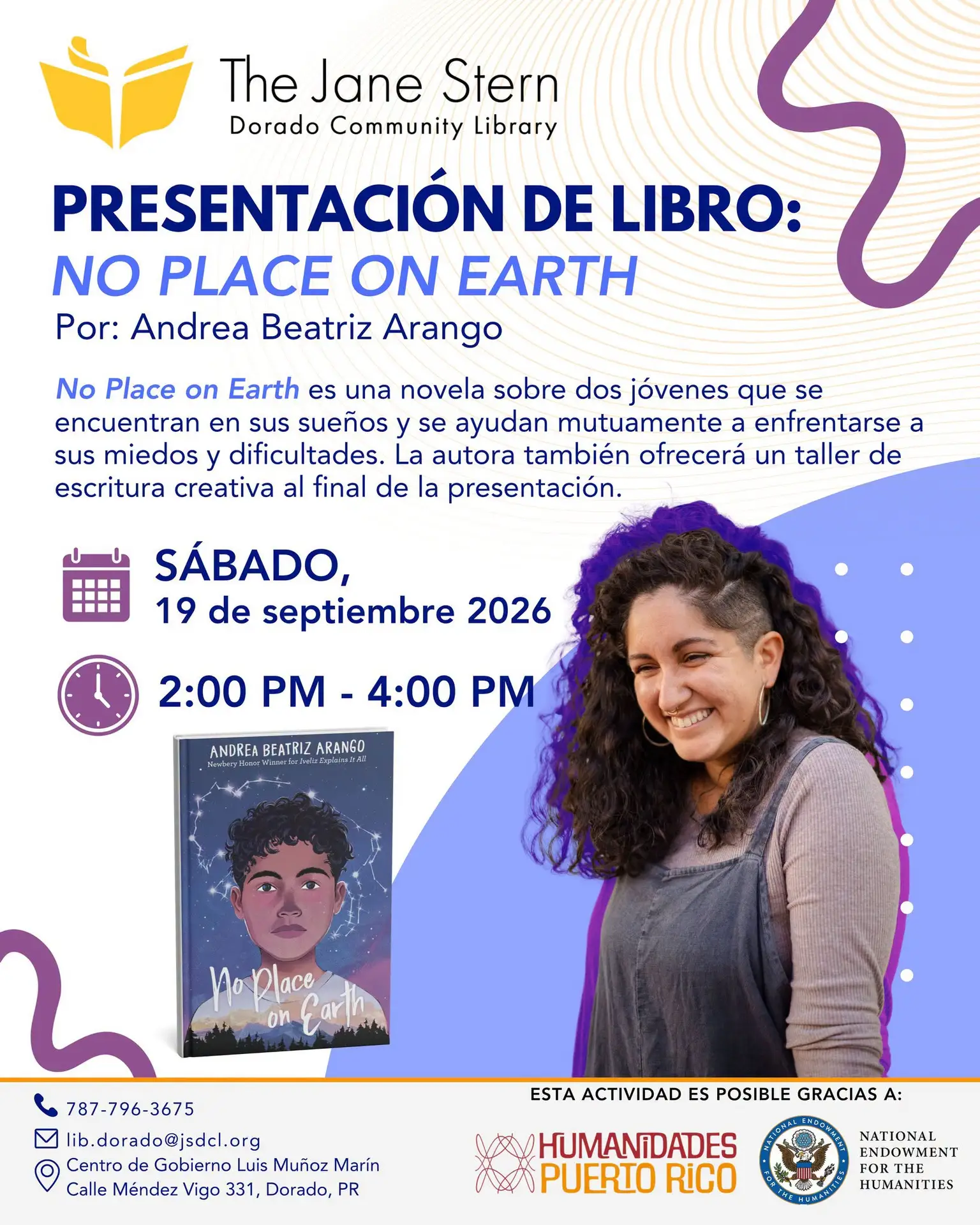 Presentación del Libro: "No Place on Earth" - Biblioteca Jane Stern