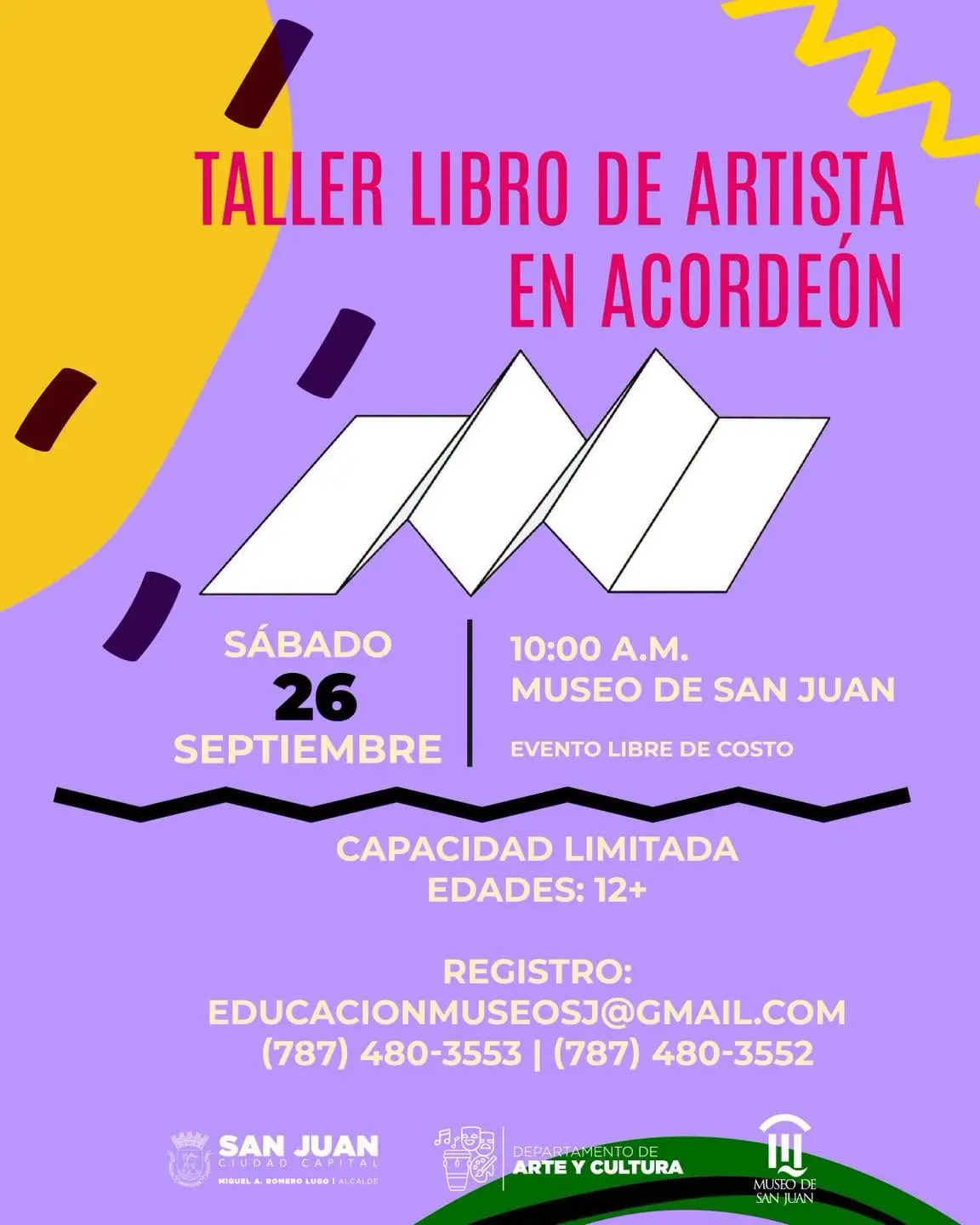 Taller Libro de Artista en Acordeón - Museo de San Juan