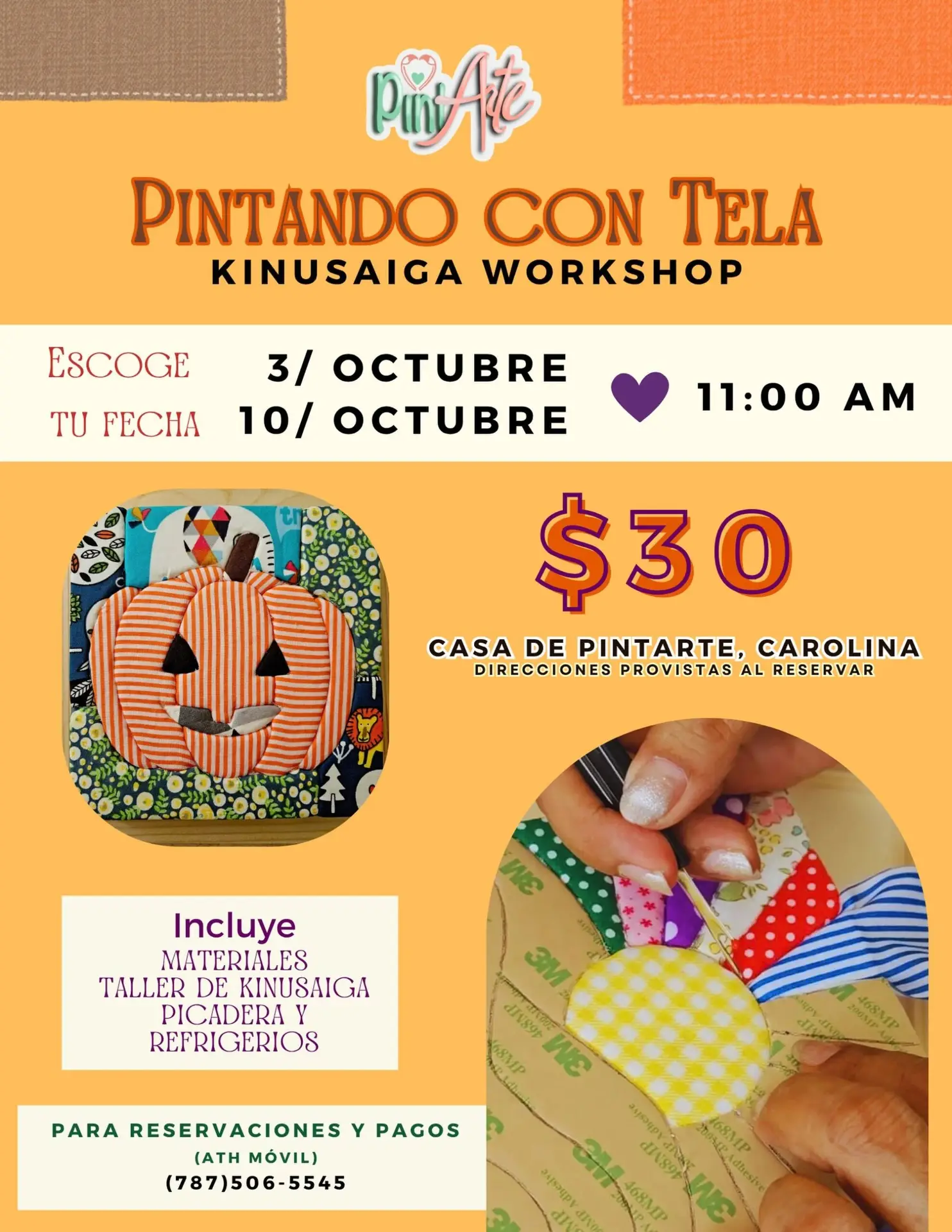 Pintando con Tela - Pint Arte PR