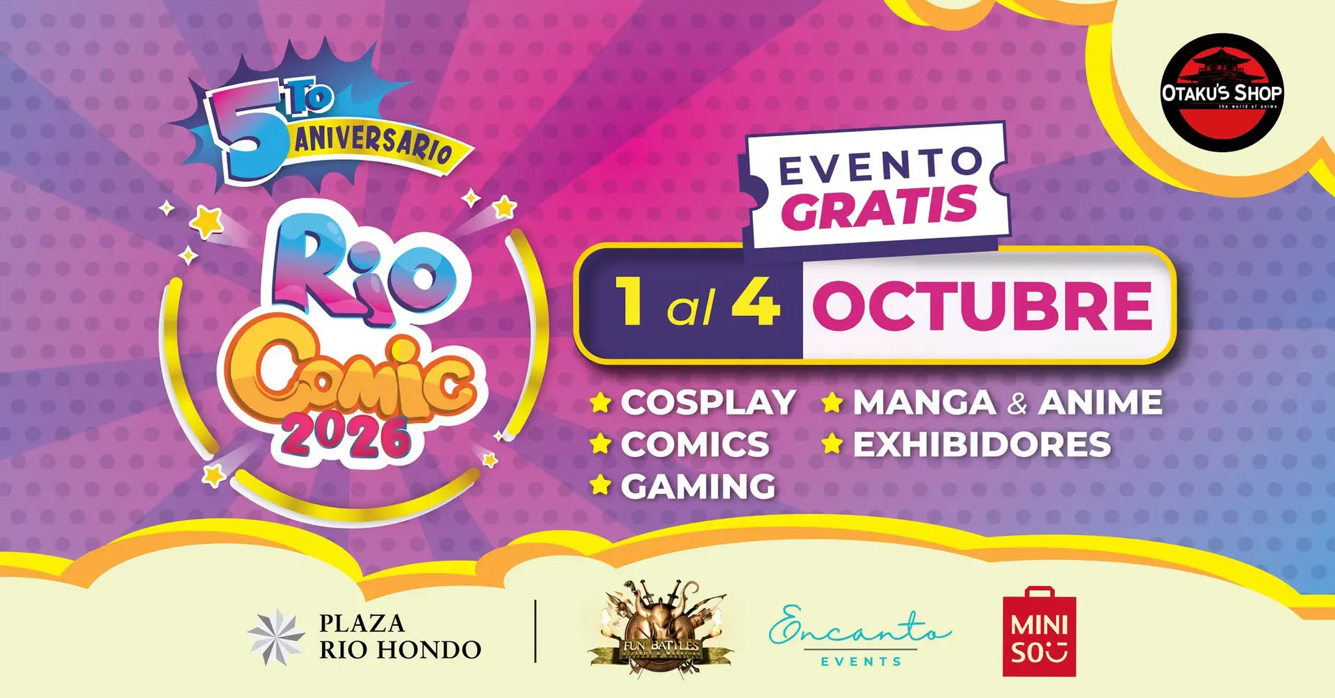 Río Comic 2026 - Plaza Río Hondo