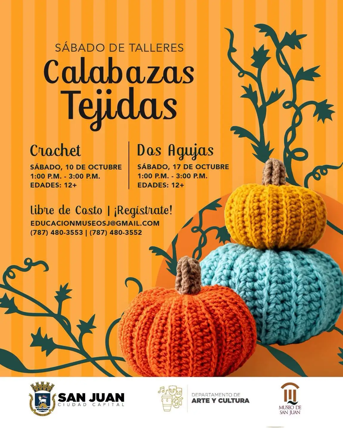 Calabazas Tejidas: Dos Agujas - Museo de San Juan