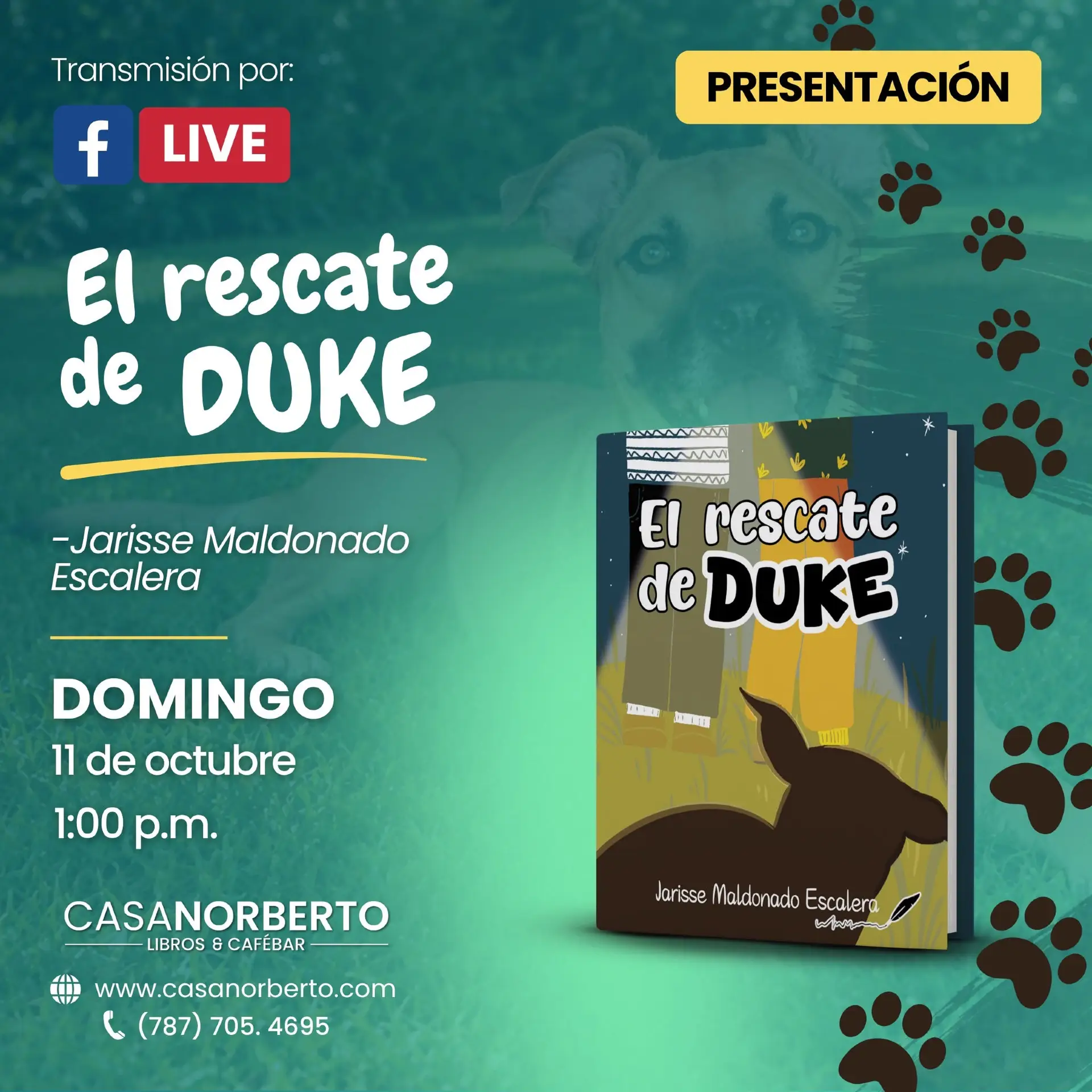 Presentación del libro: “El rescate de Duke” - Librería Casa Norberto