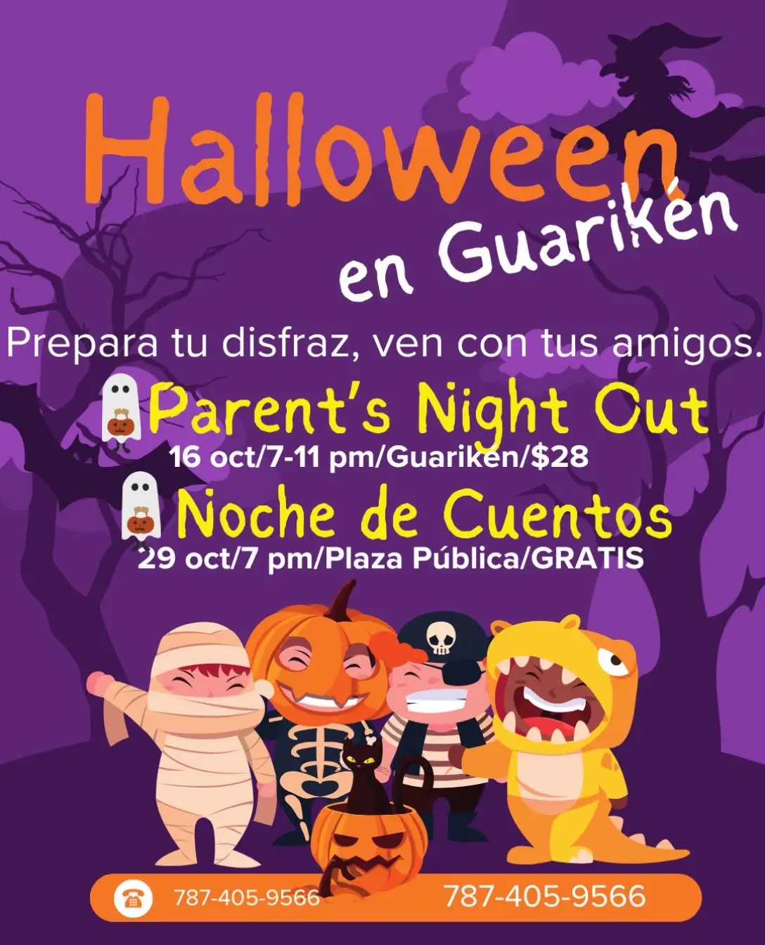 Parent's Night Out - Halloween en Guarikén