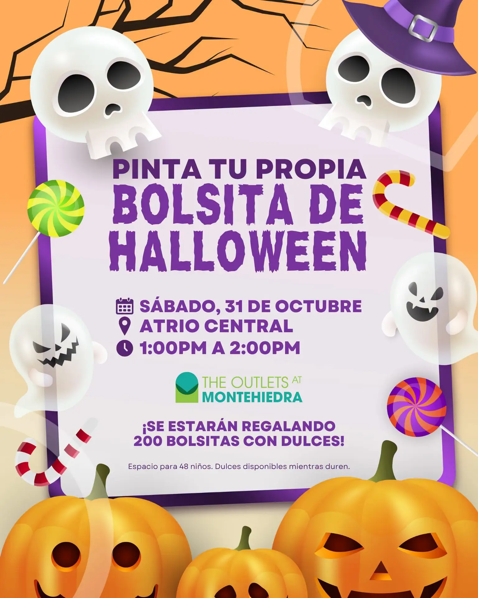 Pinta tu Bolsita de Halloween - The Outlets of Montehiedra