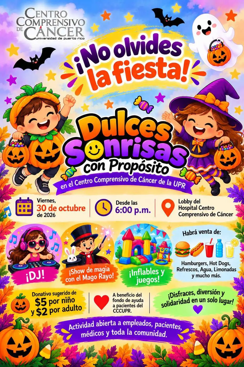 Dulces Sonrisas con Propósito - Centro Comprensivo de Cáncer